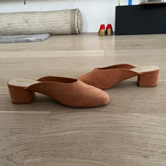 Seychelles Chorus Peach Mules Slides Clogs Shoes - Size Women's 8 - Picture 9 of 12